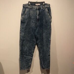 Garage Denim High Waisted Acid Wash Style 80s Mom Jeans